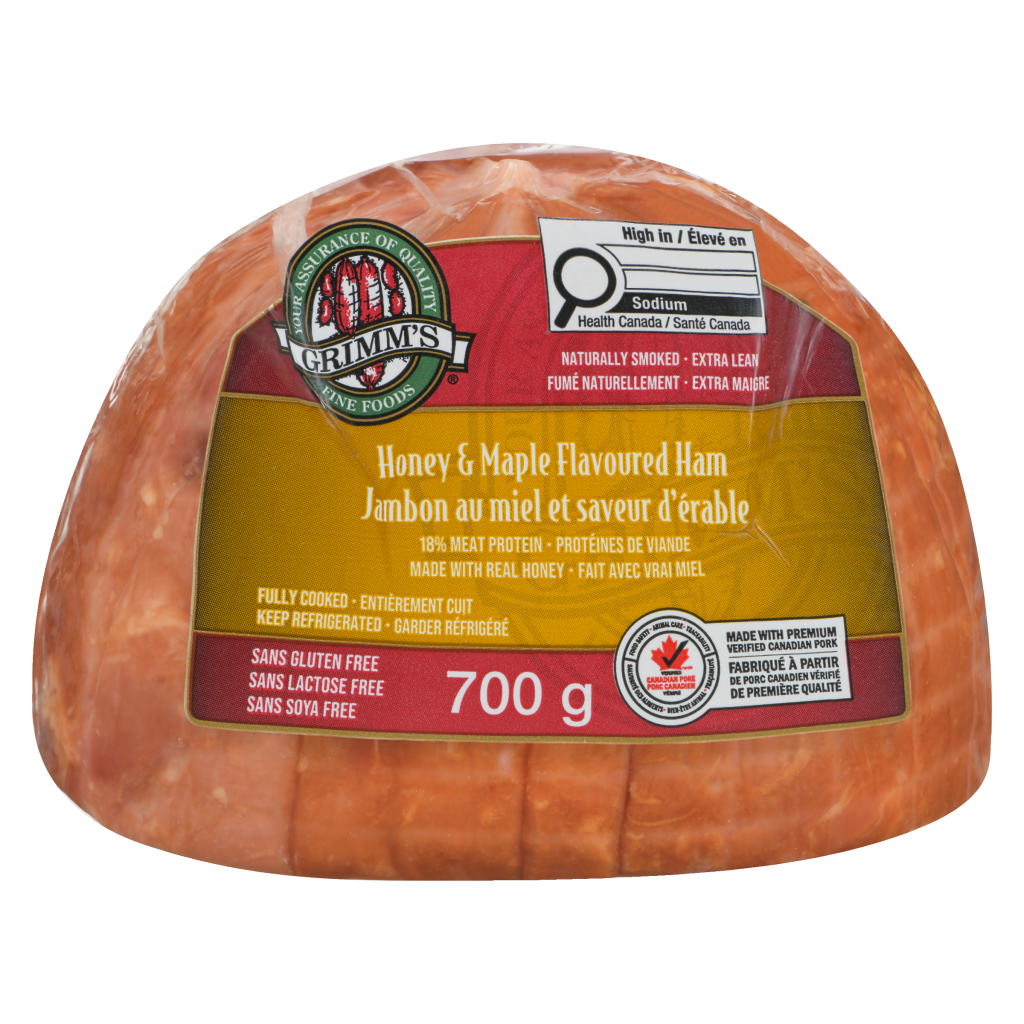 Honey & Maple Flavoured Ham Half - Grimm's Fine Foods
