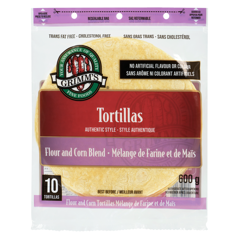 Flour and Corn Blend Tortillas