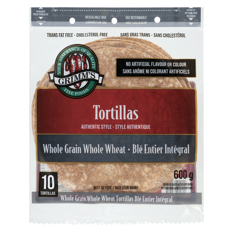 Whole Grain Whole Wheat Tortillas