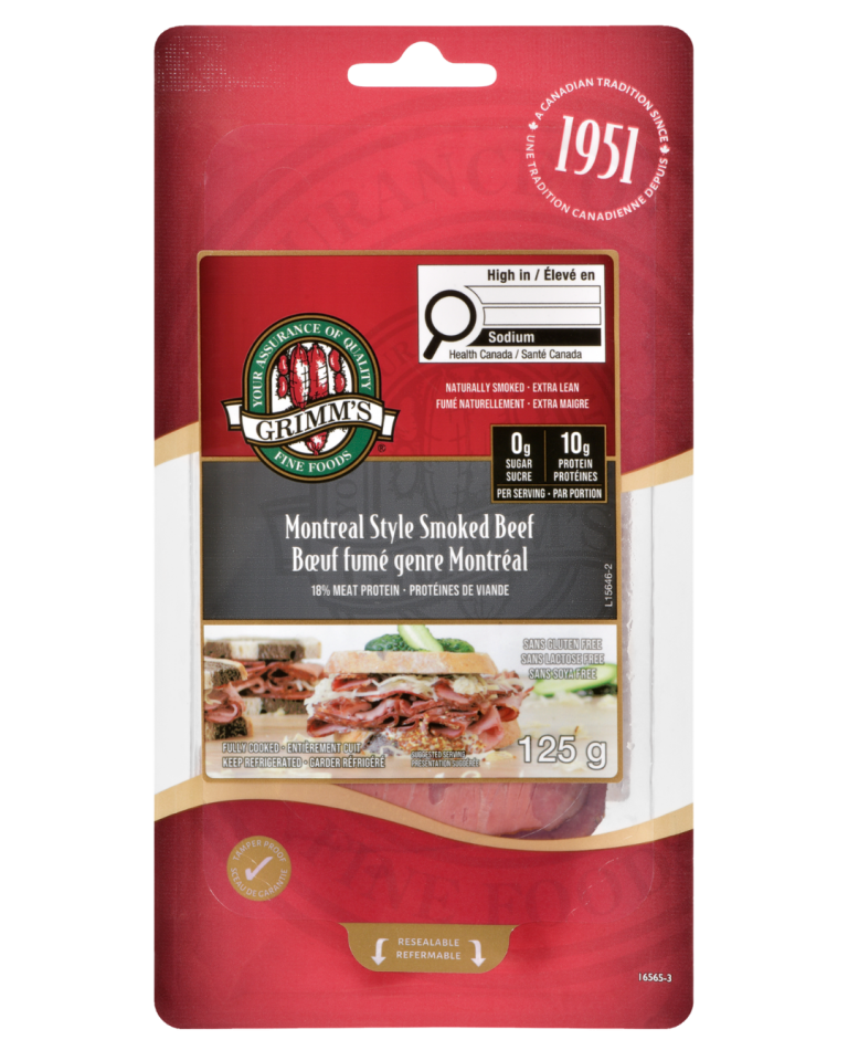Sliced Montreal Style Smoked Beef