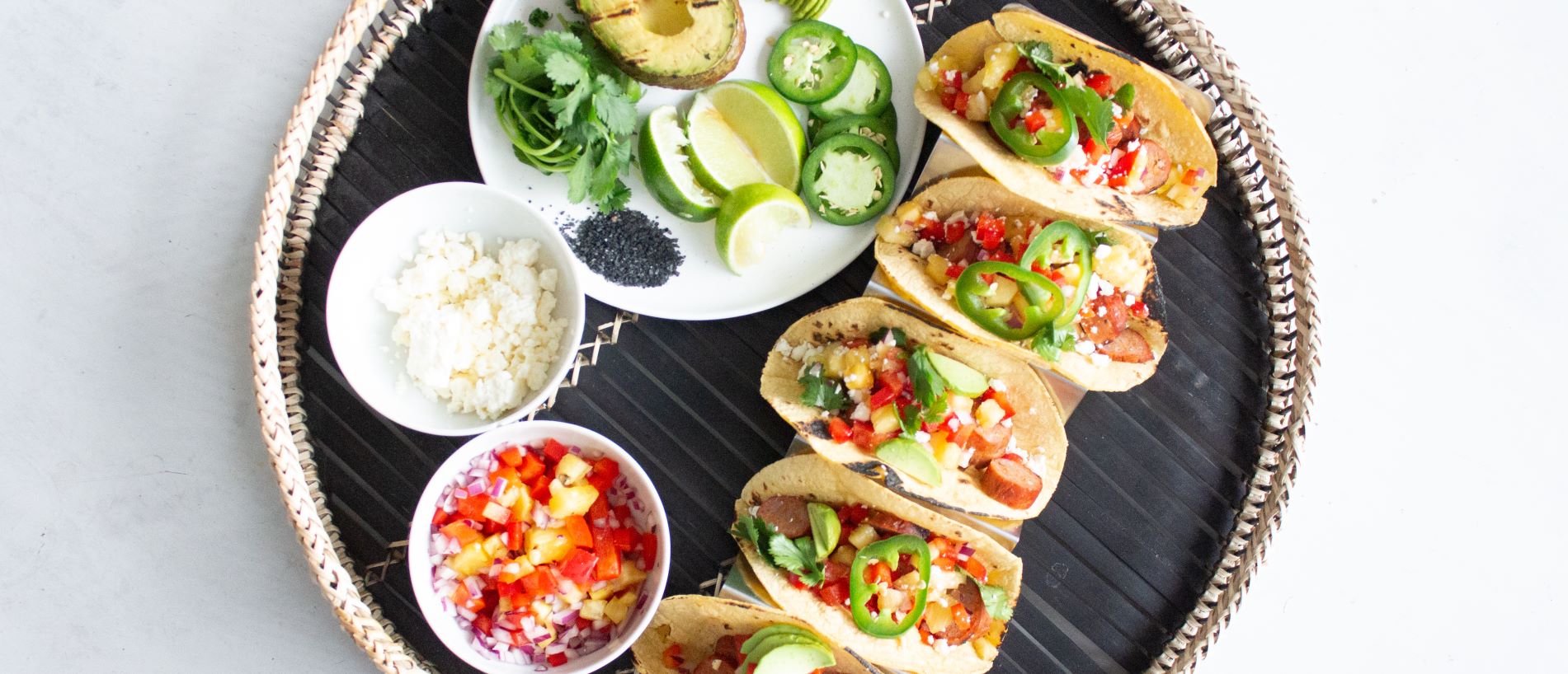 Grilled Andouille Sausage Tacos Grimms Fine Foods