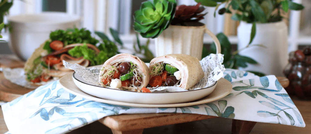 Turkey & Ham Greek Sandwich Wrap