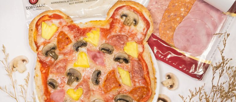 Gluten-Free Stacked Tortilla Bear Pizza