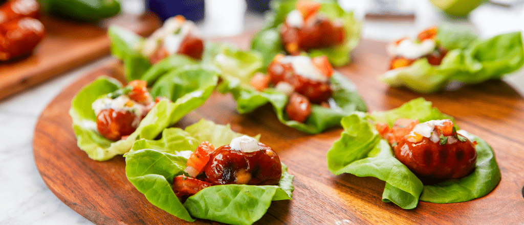 Jalapeno Cheddar Smokie Popper Lettuce Wraps