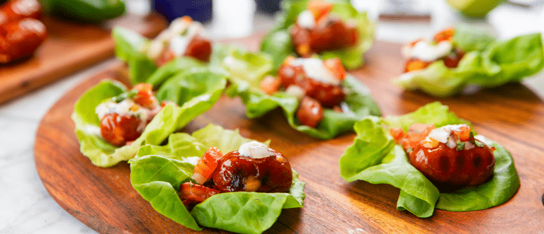 Wraps de laitue au cheddar au jalapeño et au cheddar et à la laitue fumée