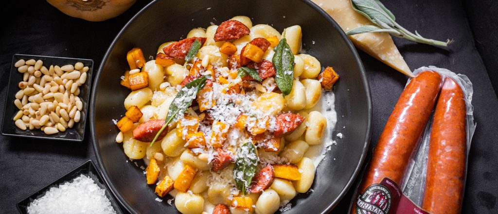 Polish Sausage & Butternut Squash Gnocchi