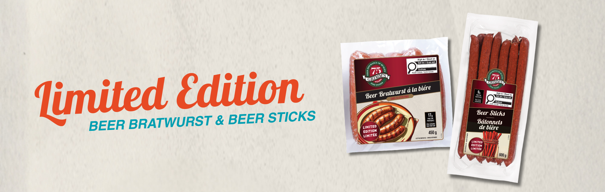 NEW Beer Sticks & Beer Bratwurst